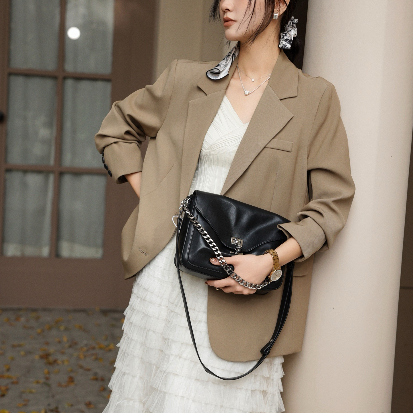 2025春夏新款潮流腋下百搭网红复古单肩斜挎包时尚女包 3988