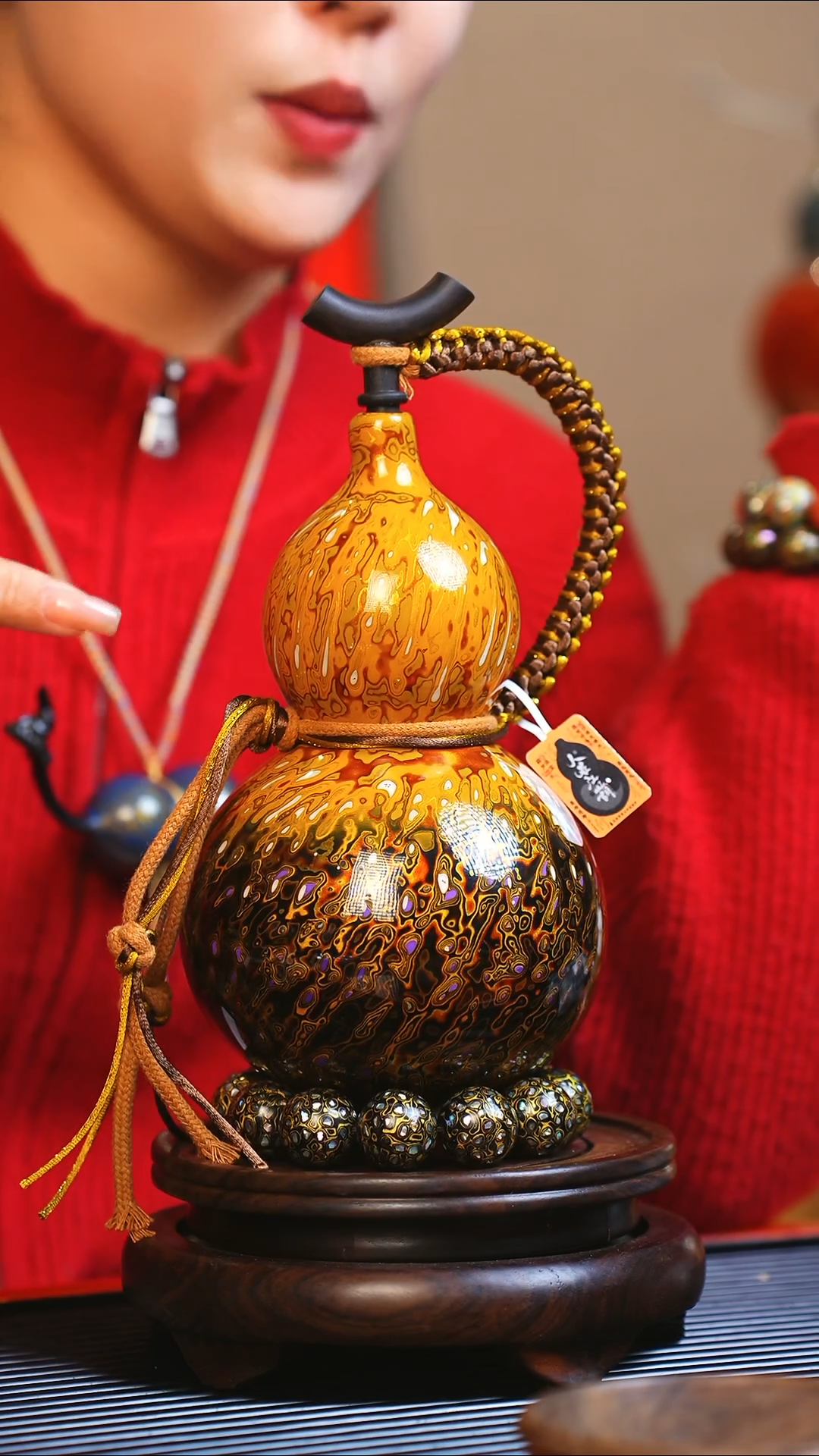 【闪购商品】JP091大师姐臻选非遗大漆酒葫芦