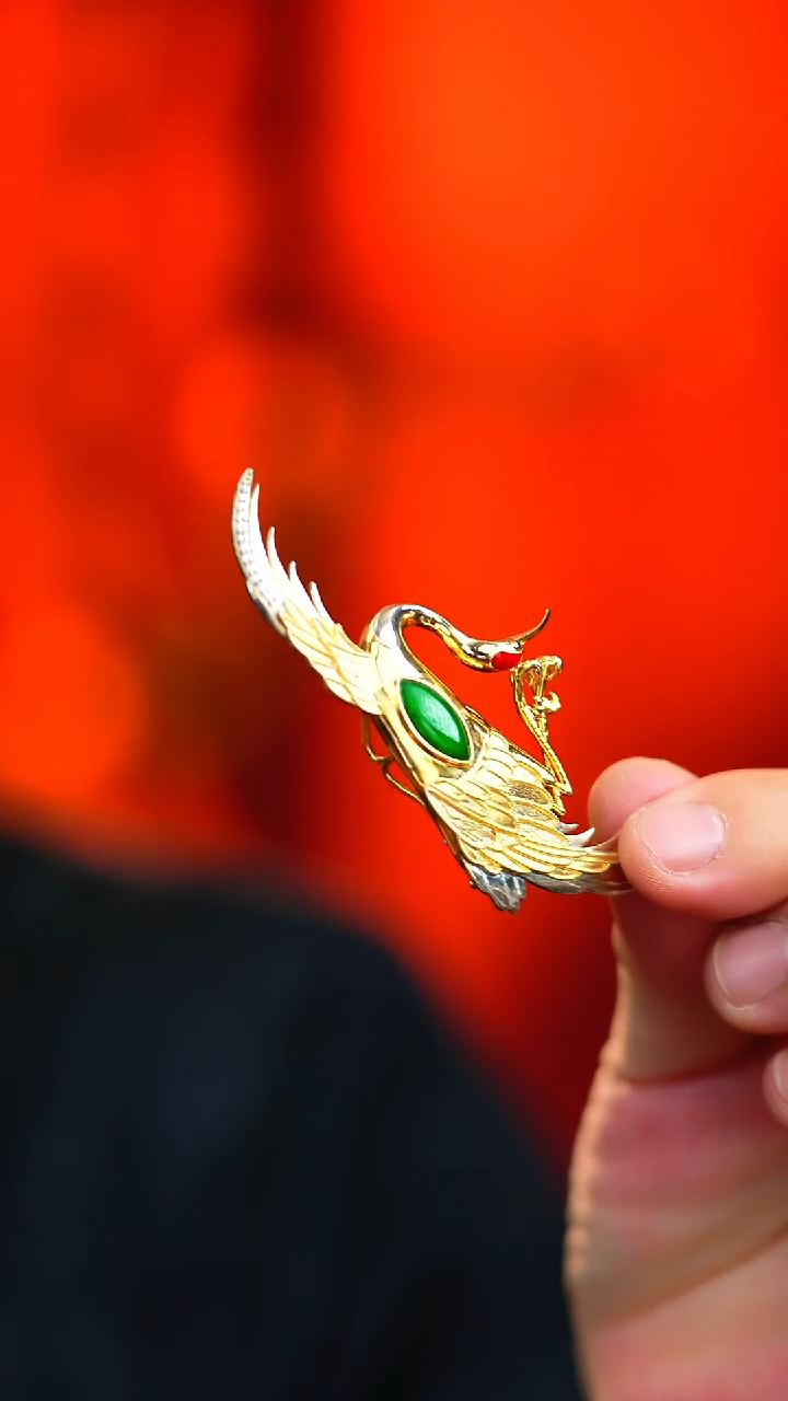 吊坠(不含链)银S925镶嵌翡翠新款