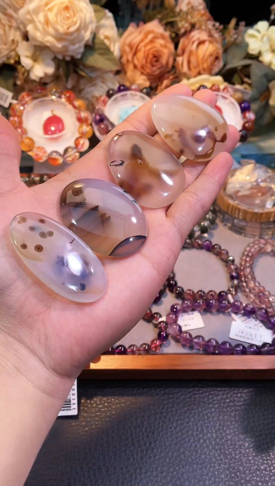 未镶嵌吊坠(不含链)玛瑙/玉髓海洋玛瑙吊坠（多样性发其一）