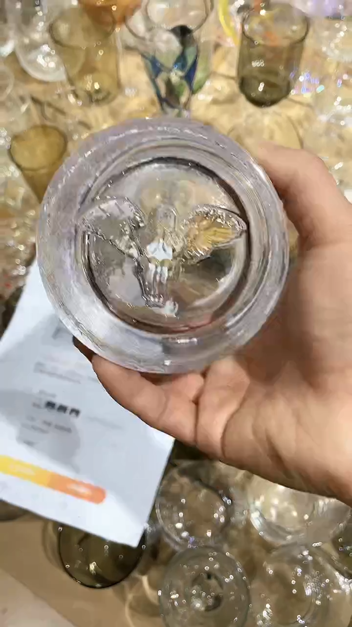 【闪购商品】水晶玻璃2只XQ艺术厚底杯