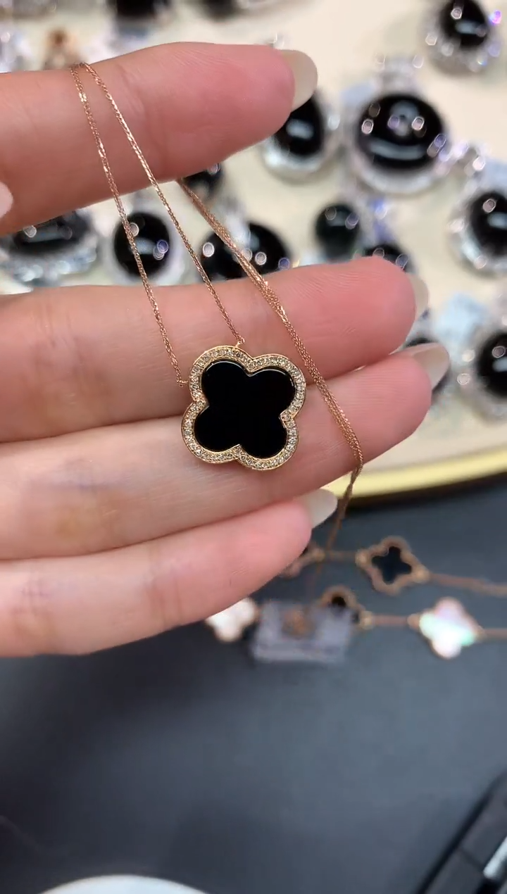 【闪购商品】翡翠套链18K金镶嵌A380|2800