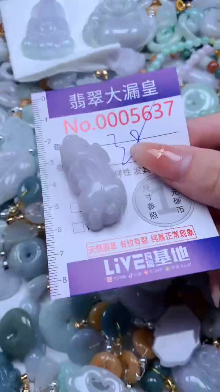 翡翠未镶嵌吊坠(不含链)5637