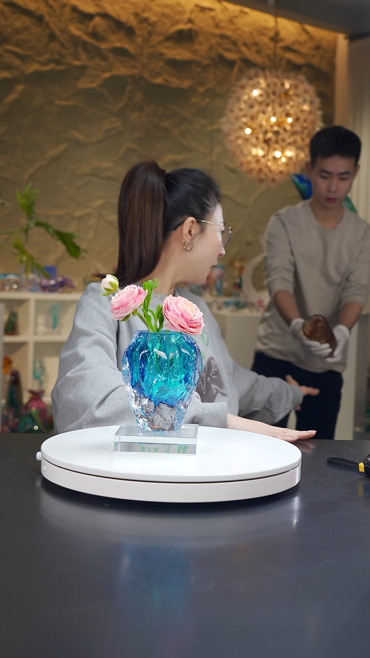 手工艺品琉璃川****慧琥珀金杯子2
