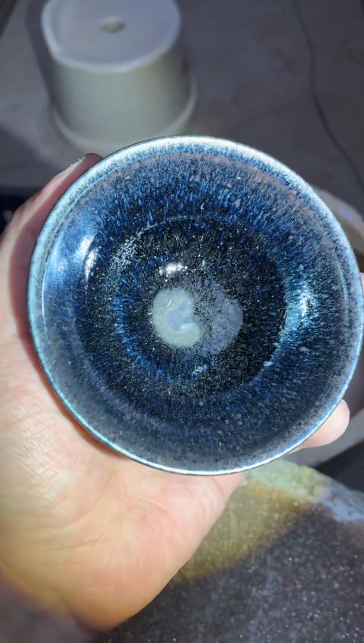 茶盏真柴烧建盏换点柴火