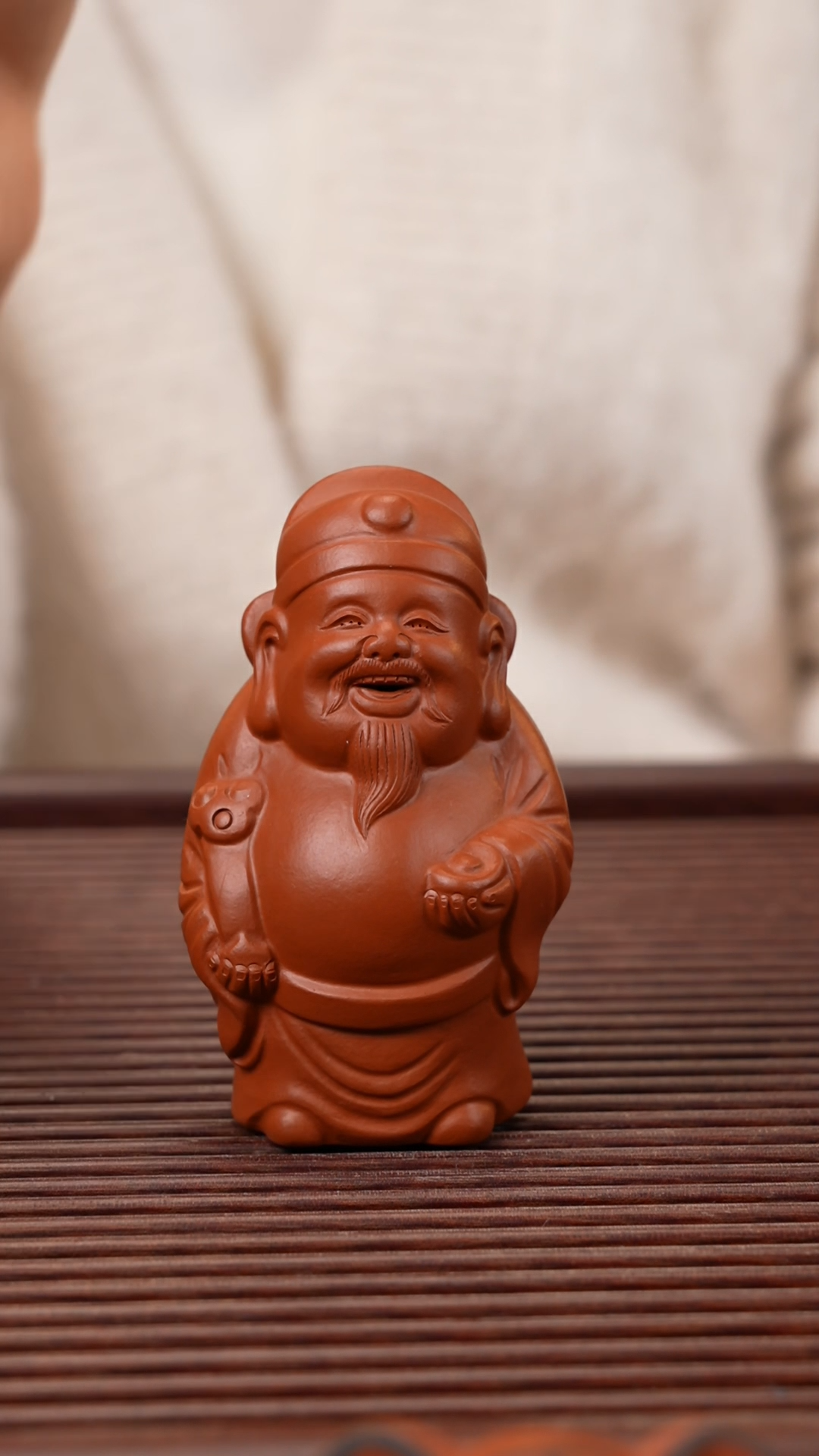 【闪购商品】紫砂茶宠朱泥财神