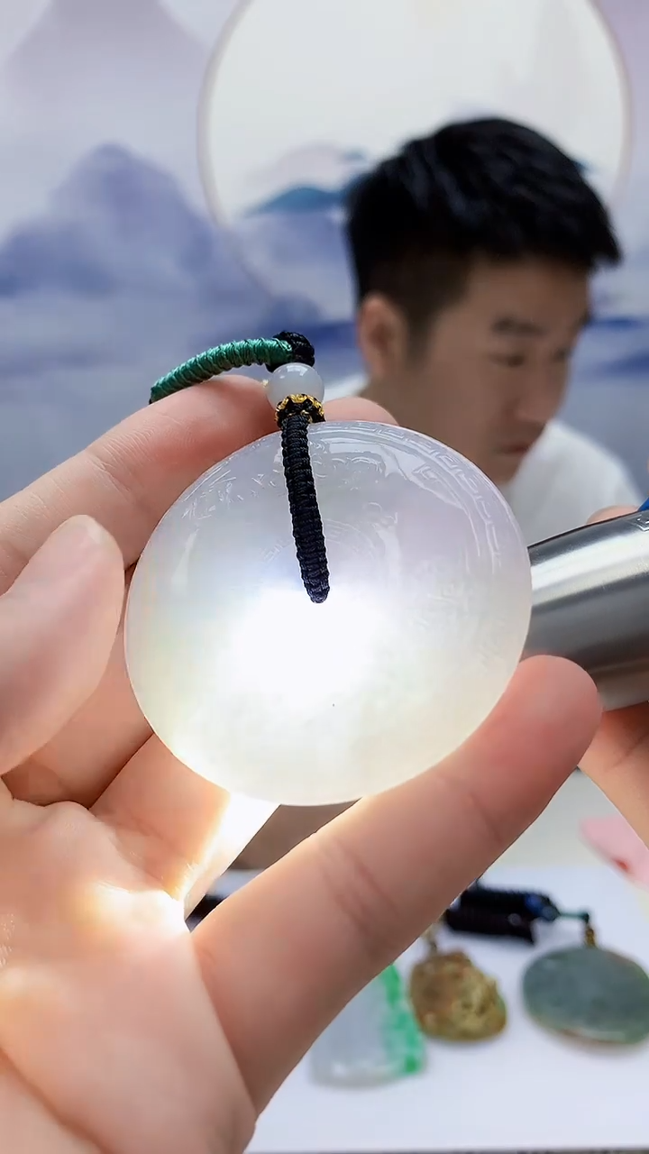 定制翡翠未镶嵌雨***…5028bb-毛货挂件