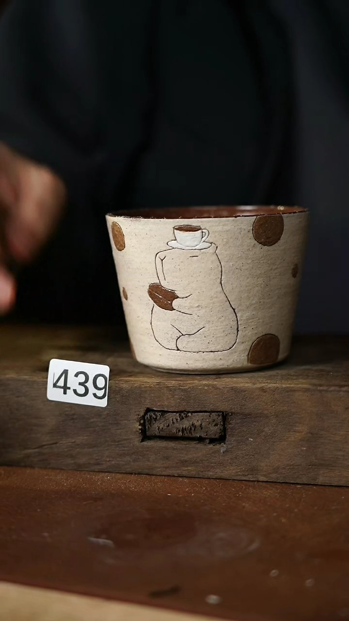 瓷片福利！！设计师款凤禾咖啡杯