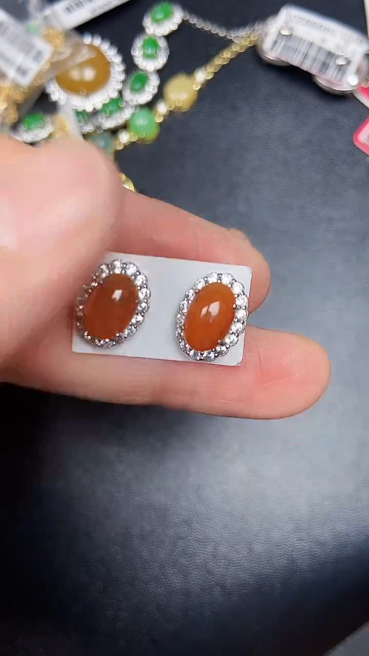 银S925镶嵌戒指翡翠1220