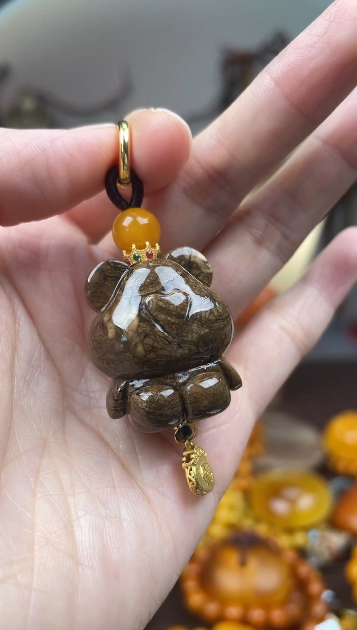 未镶嵌琥珀裸石首饰 假1赔4 （多样性发货1件