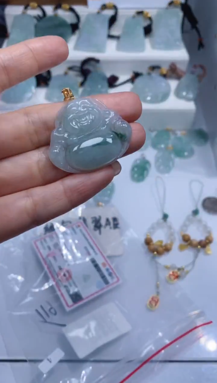 颈饰银S925镶嵌翡翠吊坠