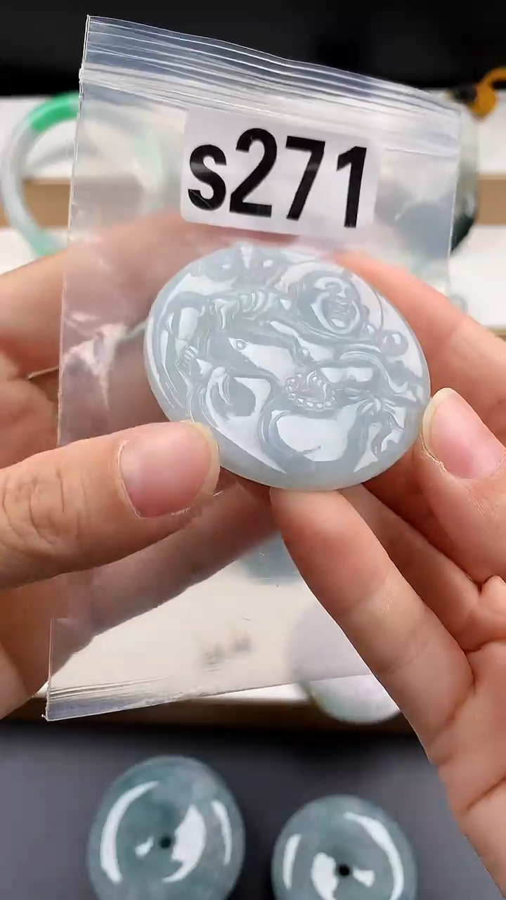 颈饰未镶嵌翡翠天然翡翠吊坠挂件