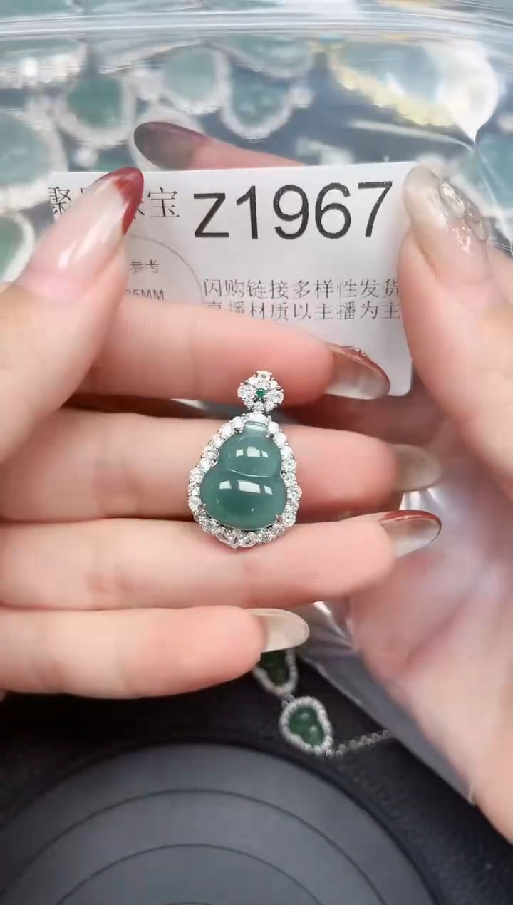 【闪购商品】翡翠颈饰未镶嵌赠皮绳1967