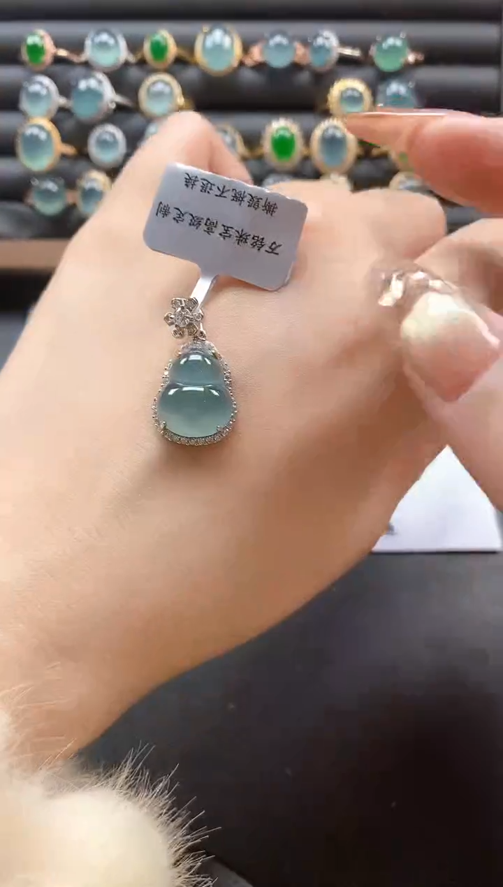 银S925镶嵌戒指翡翠51151