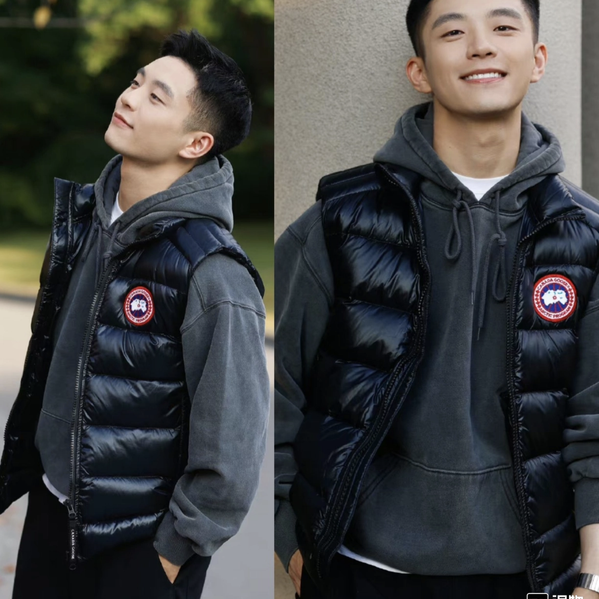 未使用 CANADA GOOSE 加拿大鹅轻薄款羽绒马甲 s码 AA10095