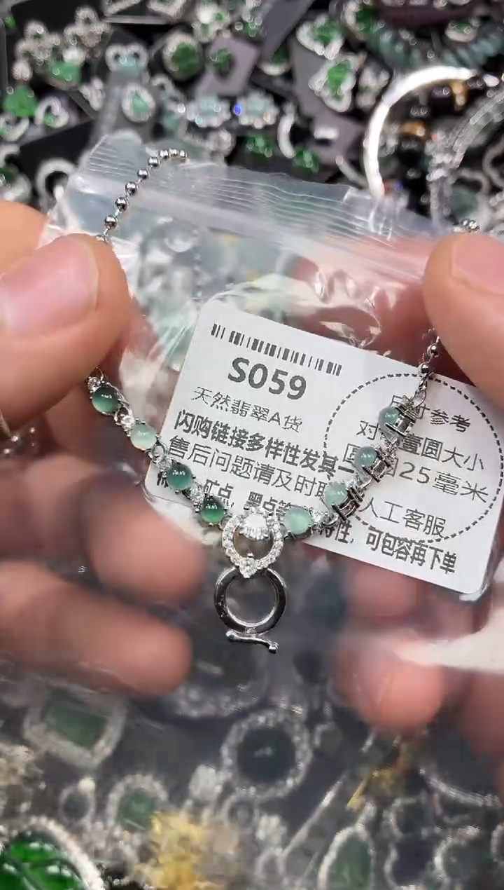 颈饰未镶嵌翡翠S059项链