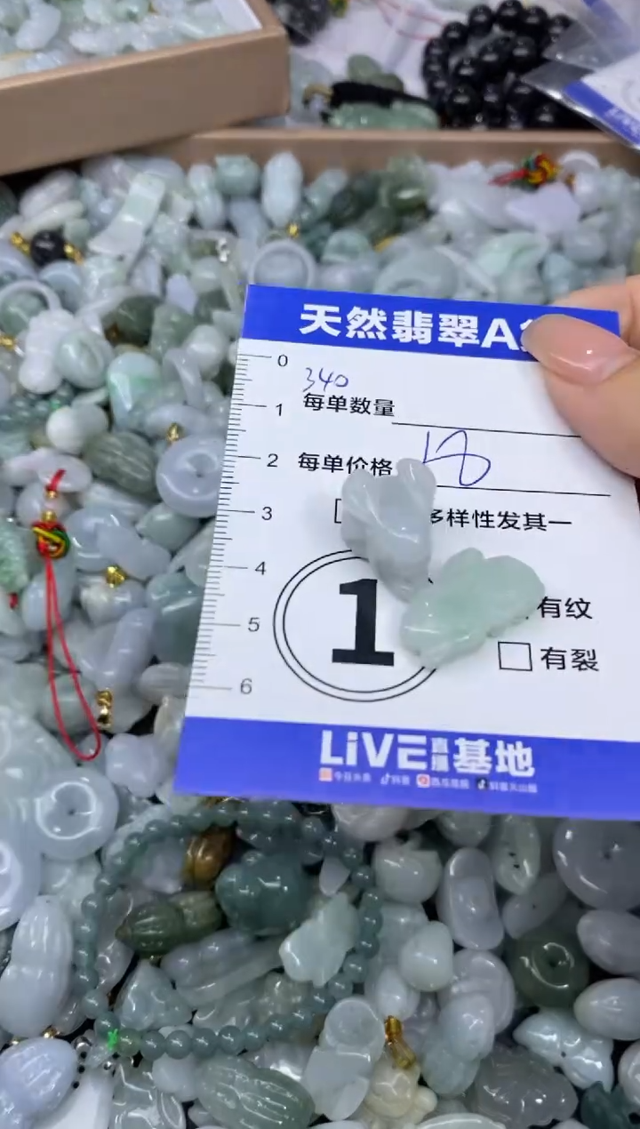 颈饰未镶嵌翡翠天然翡翠A货批量多样性发一件