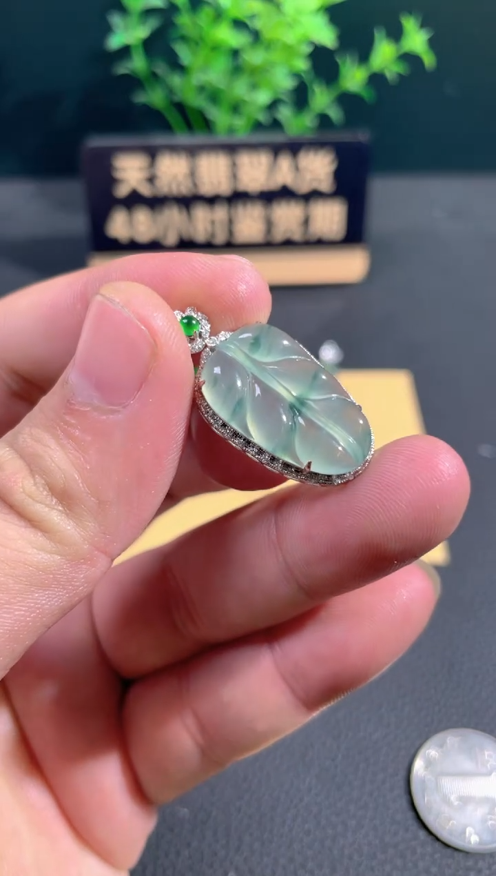 【闪购商品】翡翠颈饰18K金镶嵌翡翠