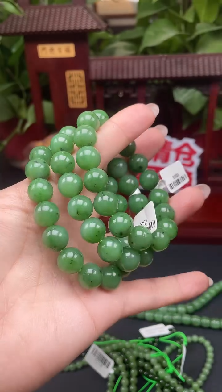 未镶嵌手串和田玉手串XB08多样性发其一