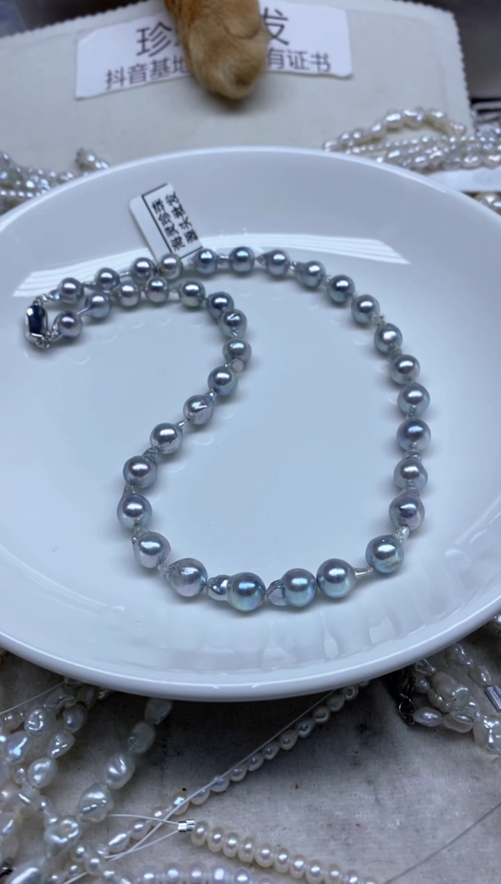 【闪购商品】未镶嵌海水珍珠颈饰8-9