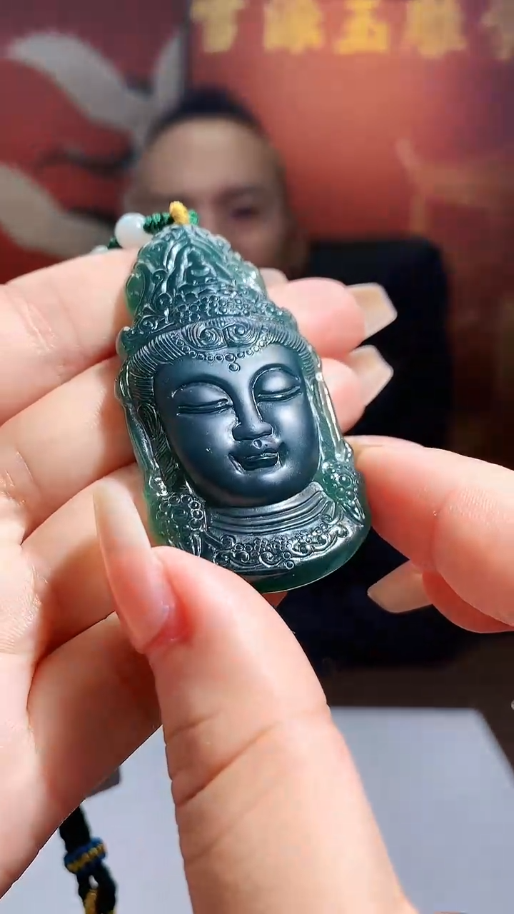 【闪购商品】定制翡翠未镶嵌1072xx-毛货挂件52