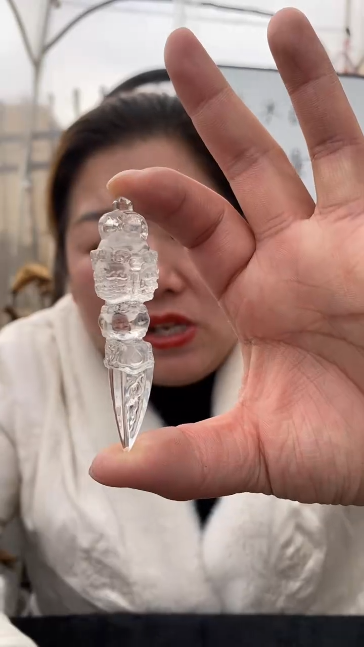 【闪购商品】水晶金刚杵未镶嵌白水晶金刚杵D05多样性发其一