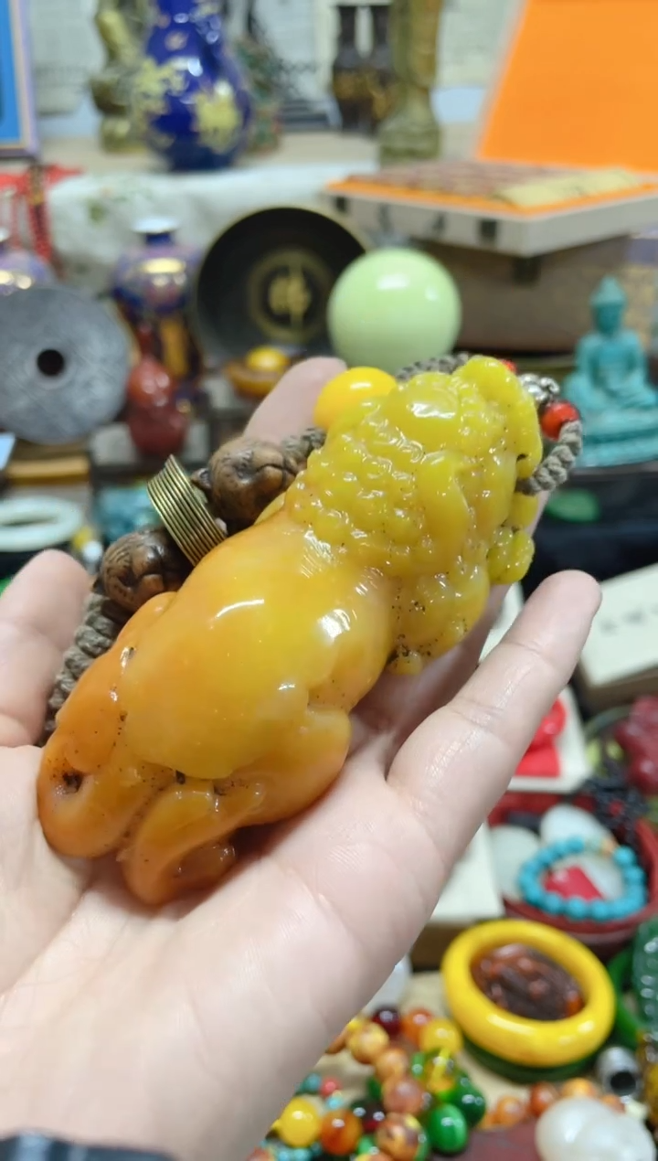 【闪购商品】和田玉（黄玉）摆件未镶嵌主播推荐主播推荐