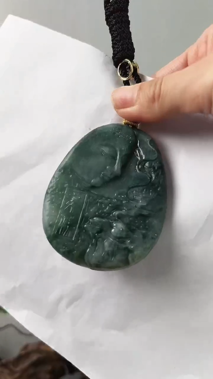 【闪购商品】翡翠颈饰未镶嵌求佛