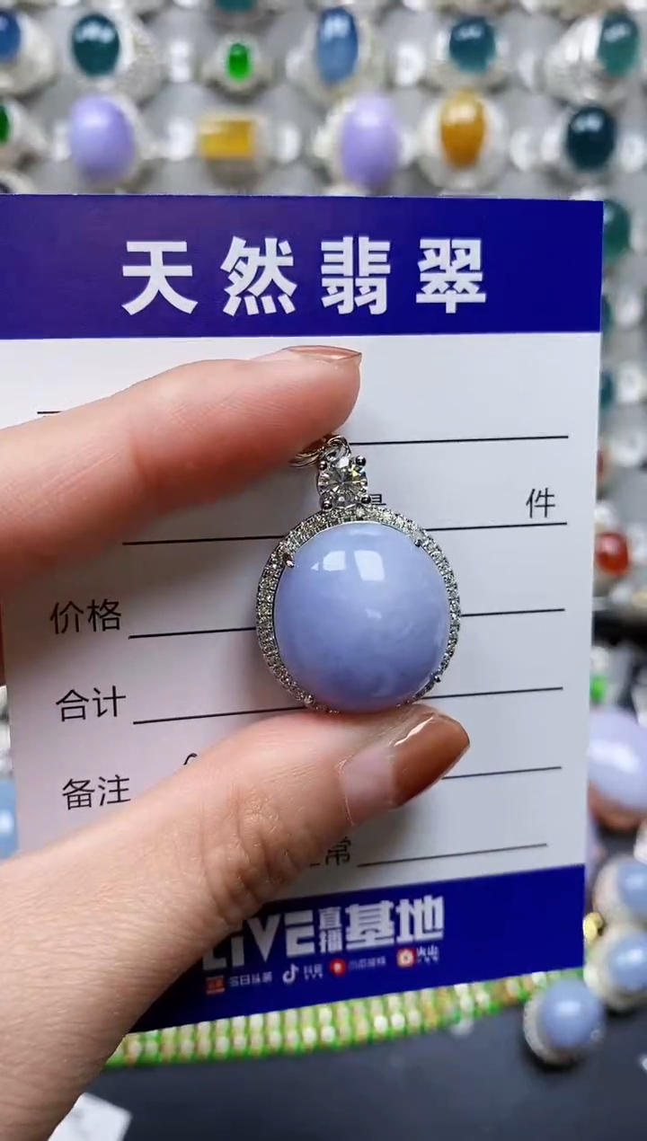 【闪购商品】翡翠颈饰银S925镶嵌0421