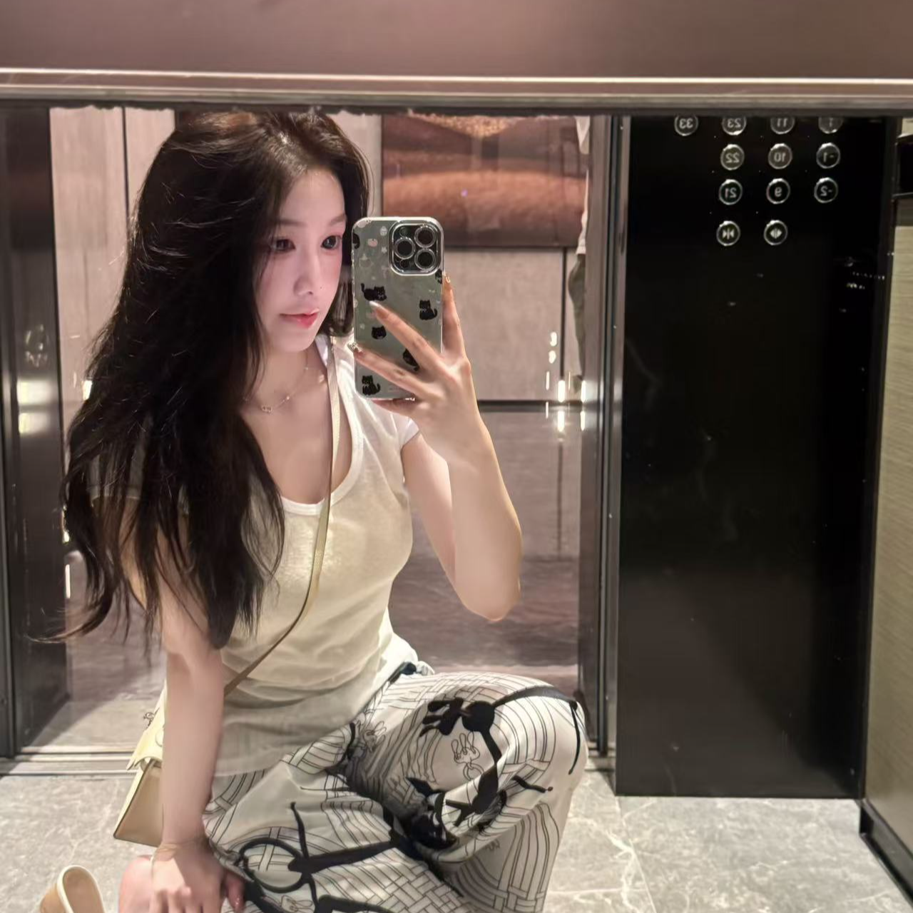 印花家居服套装套装阔腿裤睡衣青年气质时尚长裤短袖