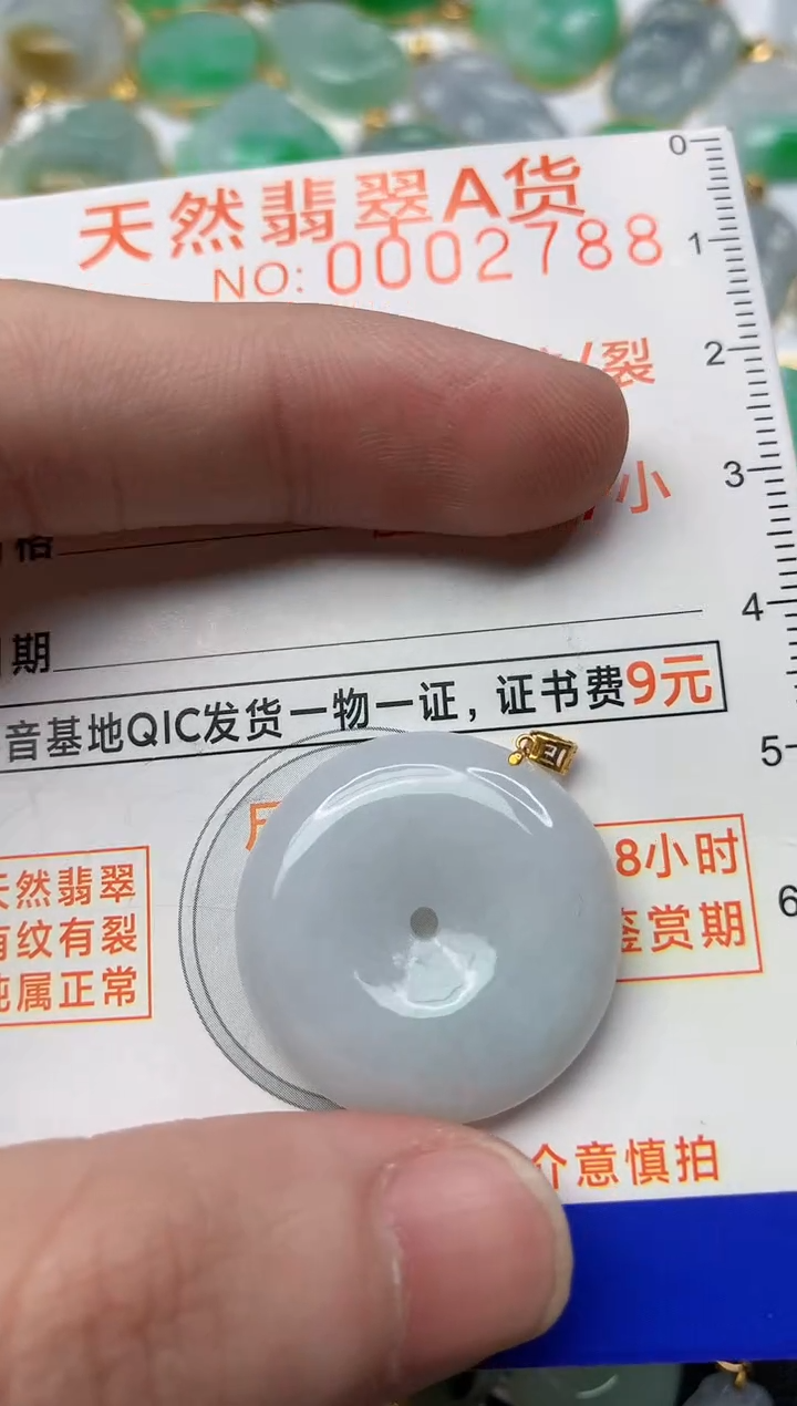 【闪购商品】翡翠颈饰18K金镶嵌8...........