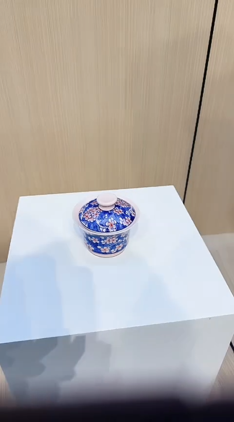 景德镇高端古风陶瓷两才盖碗