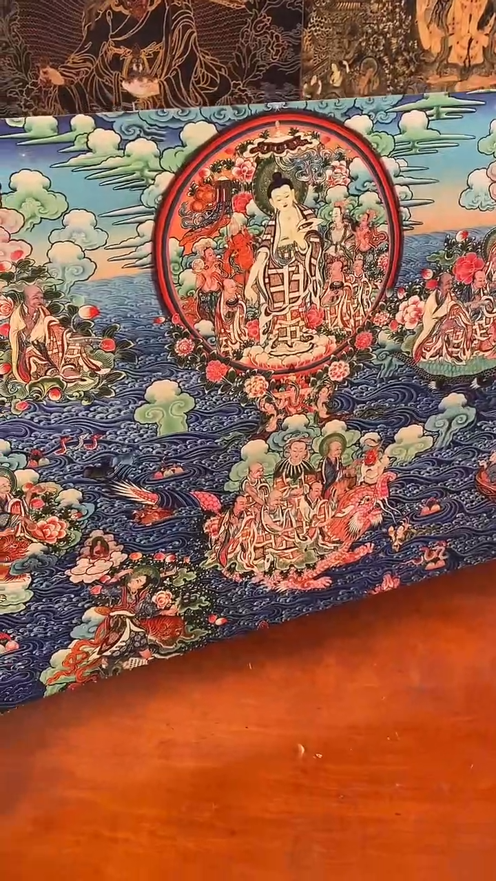 装裱画精美唐卡tk16077