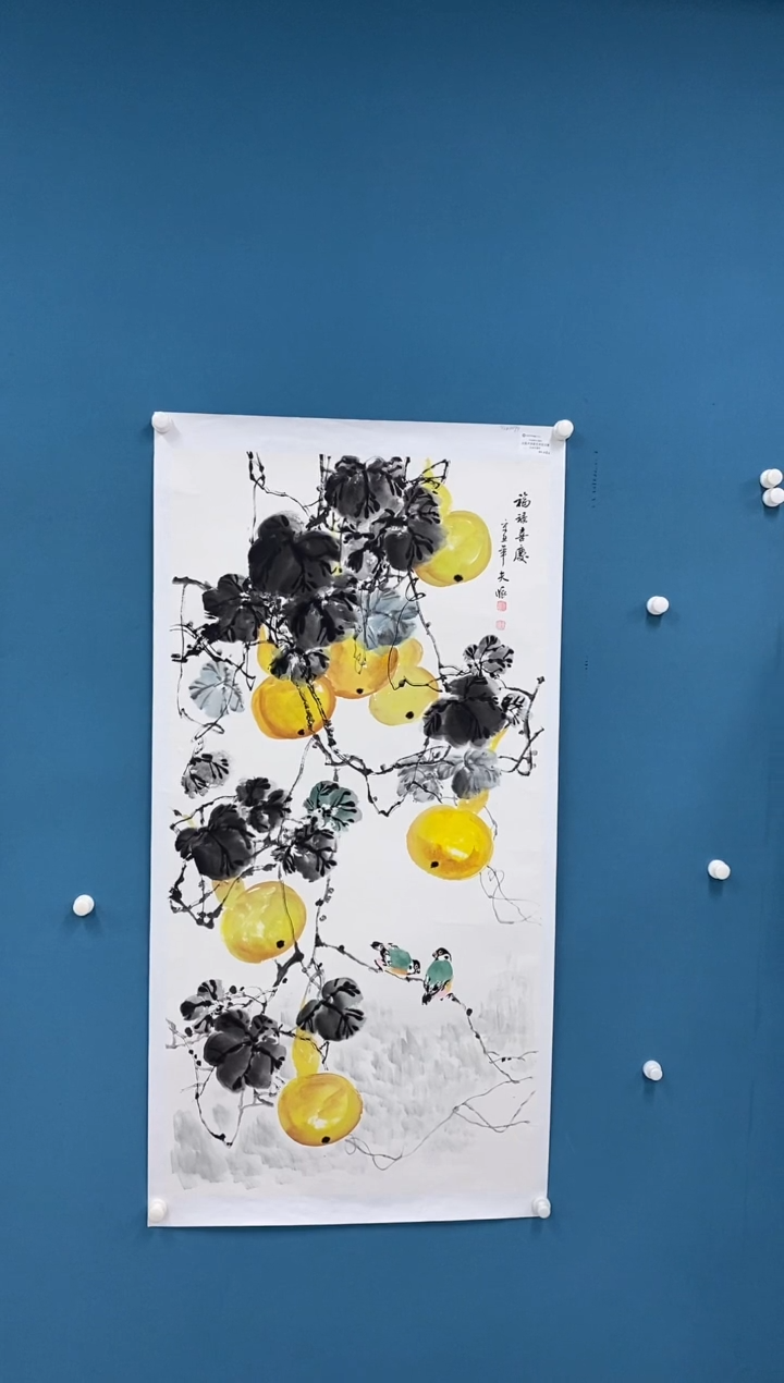 【闪购商品】国画2.15-王夫怀-四尺花鸟75