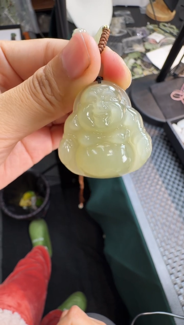 【闪购商品】和田玉颈饰未镶嵌35货头佛公