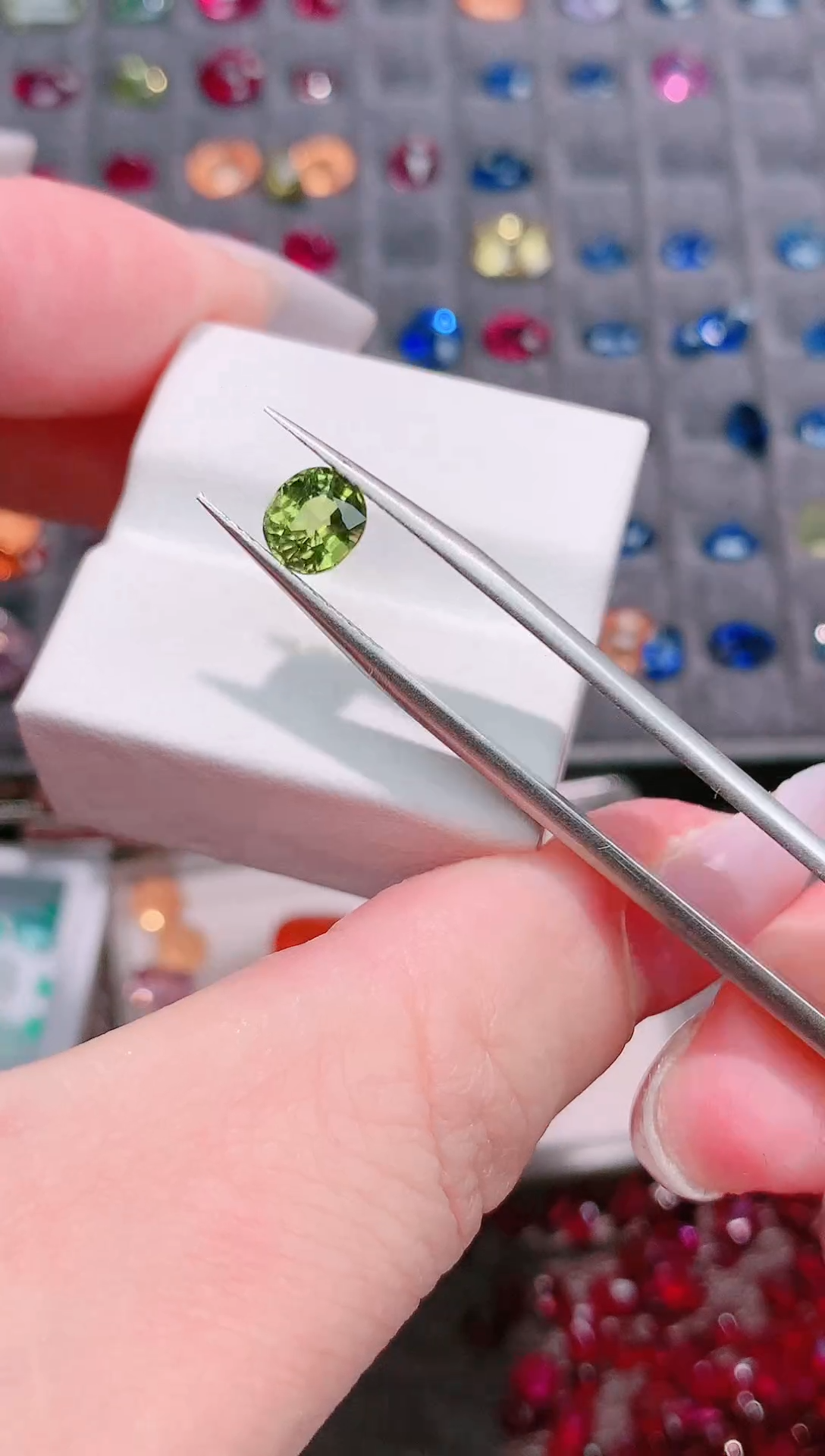 未镶嵌珠宝半成品碧玺天然绿色0.92ct