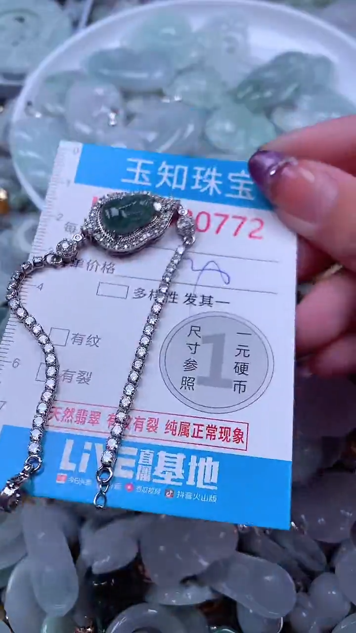 翡翠未镶嵌吊坠(不含链)772