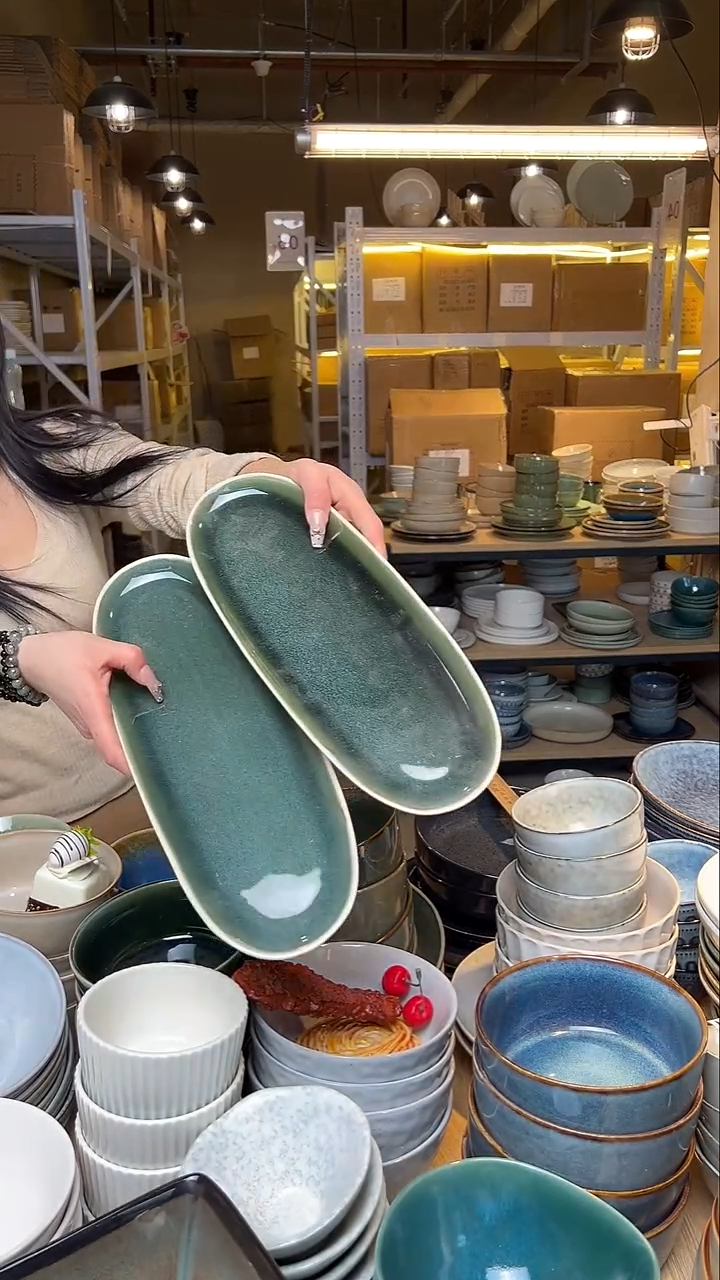 瓷117【瑕疵】外贸尾货窑变釉下彩