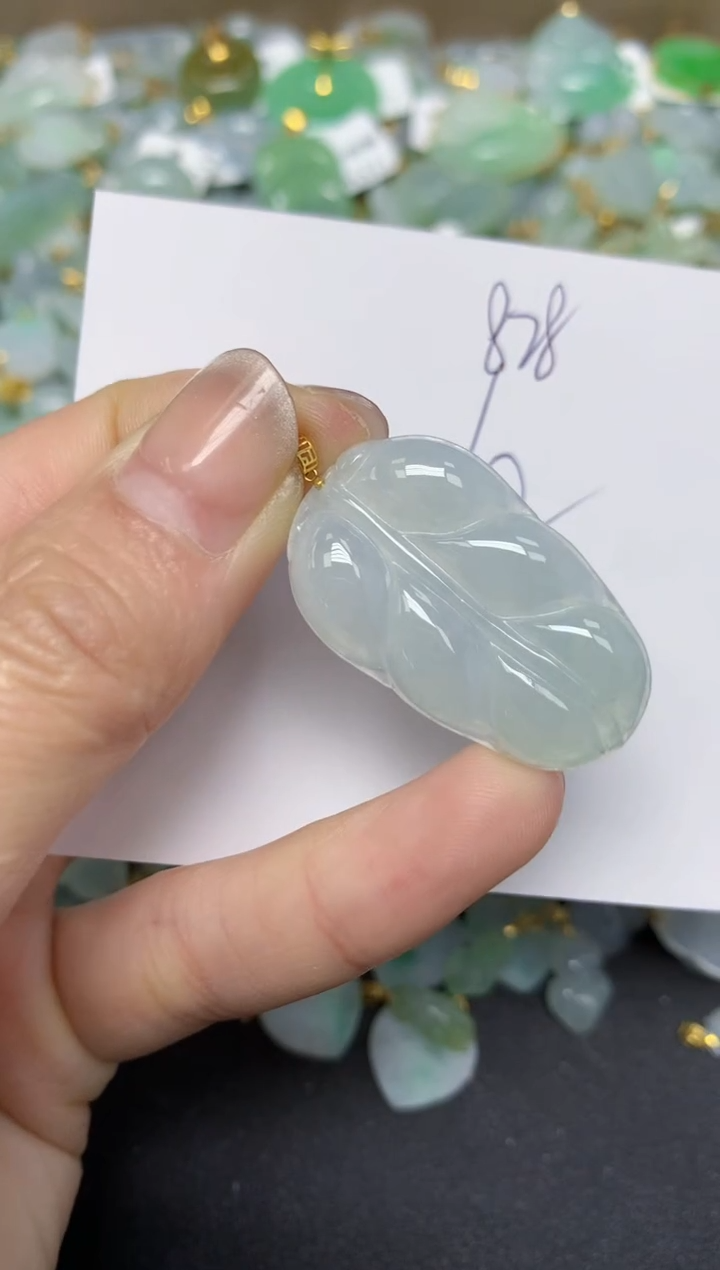 【闪购商品】翡翠颈饰18K金镶嵌 天然翡翠A货