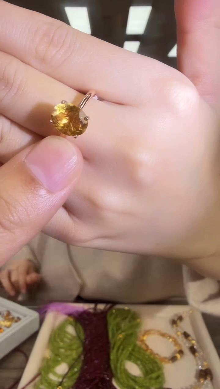 银S925镶嵌戒指水晶09