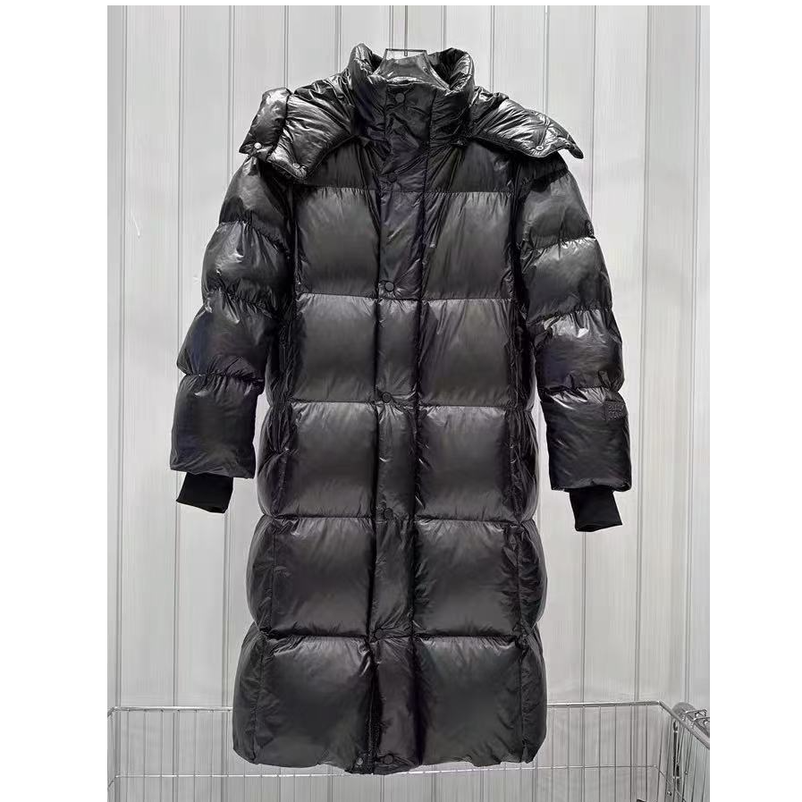 新款黑钻羽绒服长款