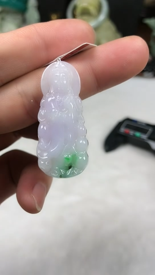 未镶嵌挂件翡翠观音