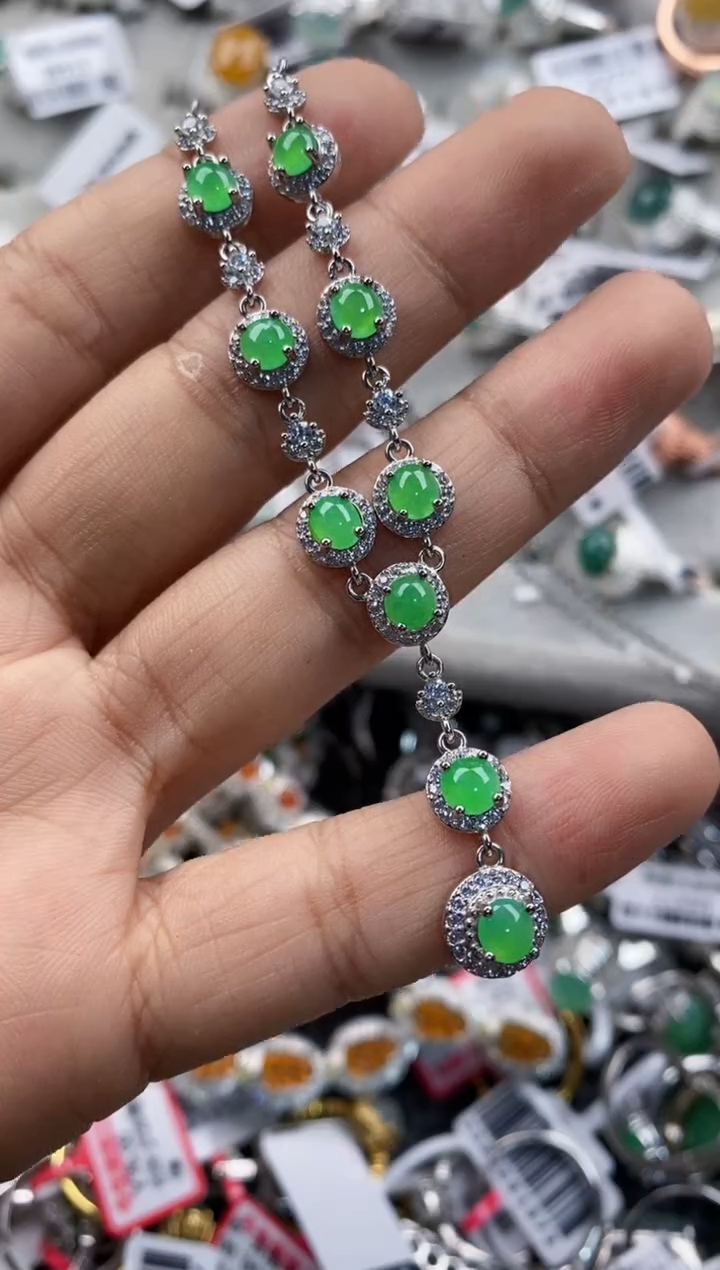 银S925镶嵌戒指翡翠333    6