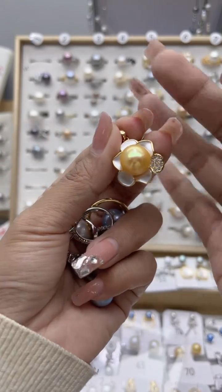 【闪购商品】淡水珍珠戒指合金5