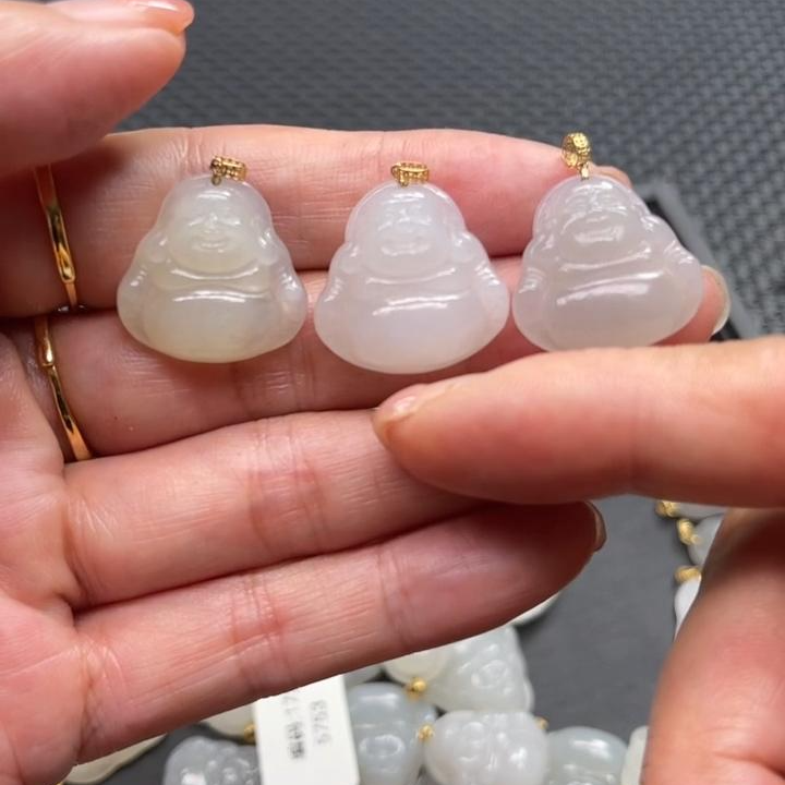 【老郑家】18K金和田玉佛公吊坠 多样性发1件不带链 1174