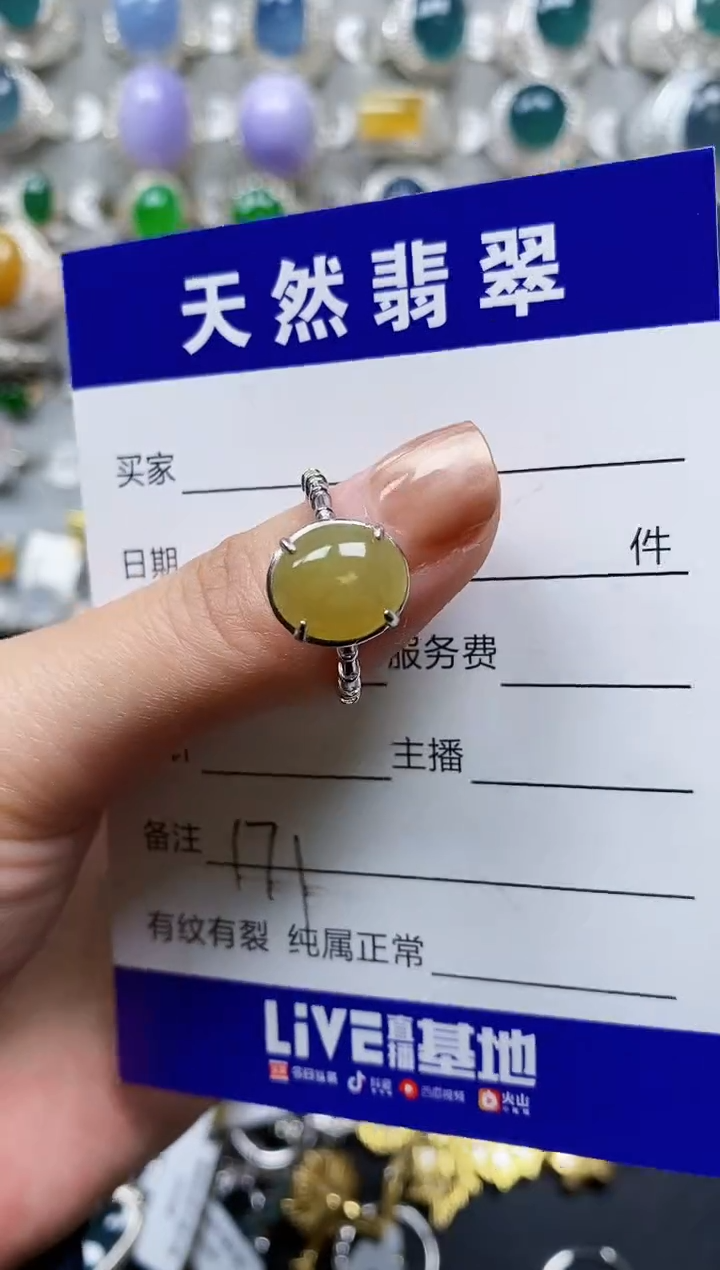 【闪购商品】翡翠戒指银S925镶嵌0171