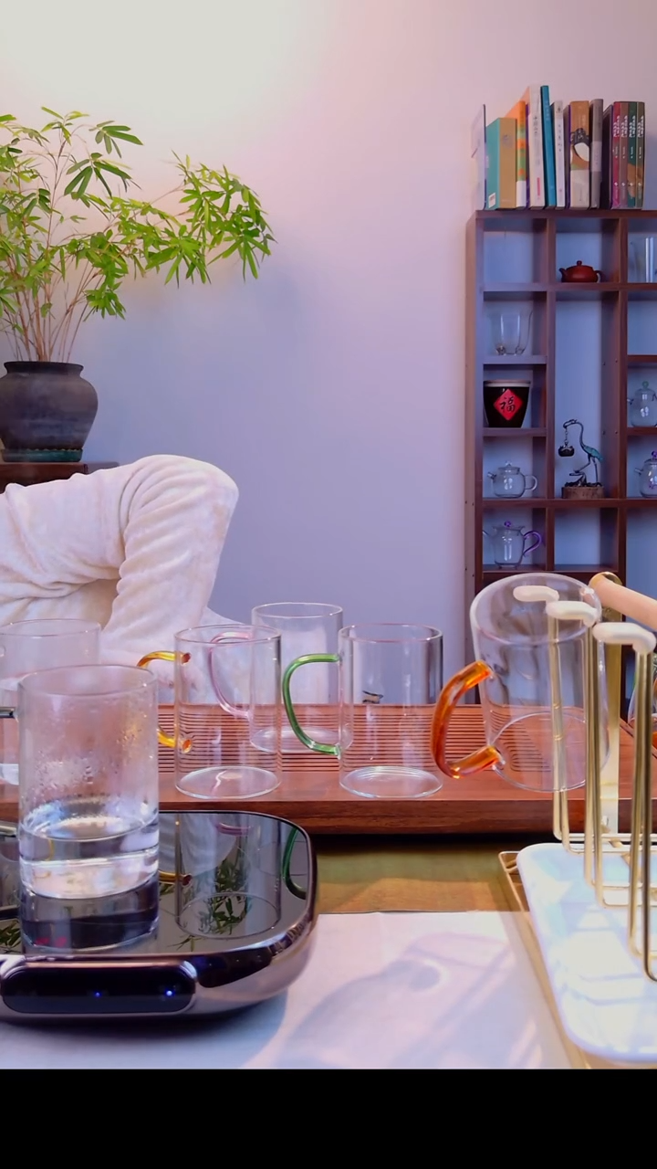 高硼硅玻璃盖子款杯架