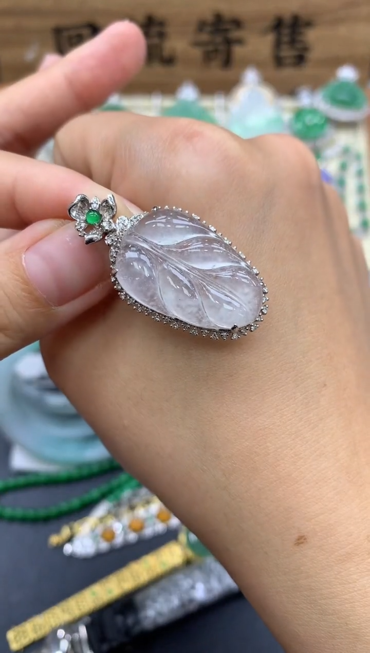 【闪购商品】翡翠颈饰18K金镶嵌472-中国好珍宝