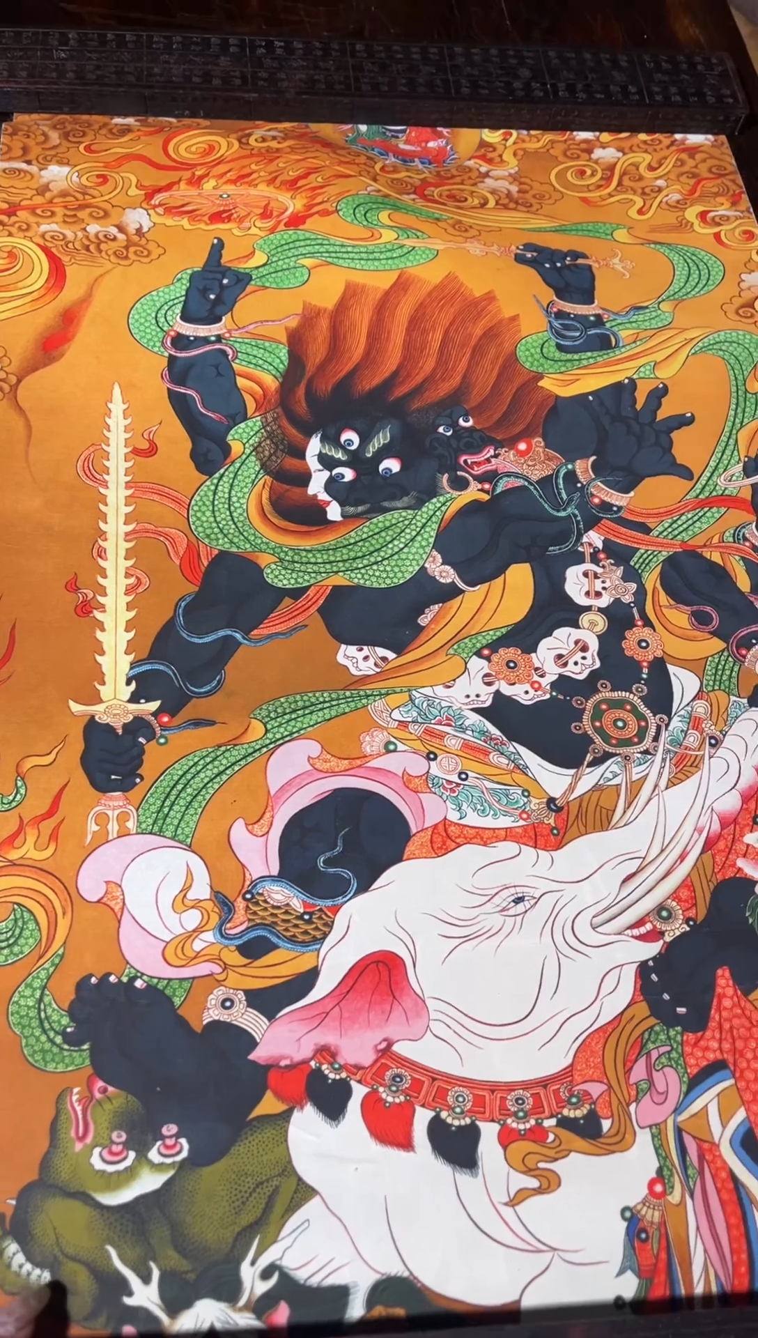 卷轴画卷轴画帅帅的唐卡