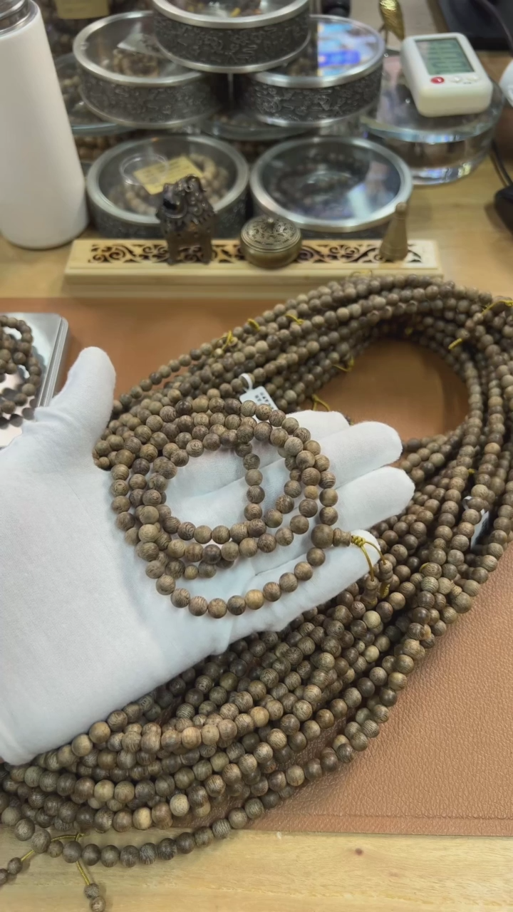 【闪购商品】沉香手串文莱7mm念珠04013405